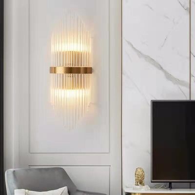 High Brightness Indoor Modern Wall Sconces 7000lm E14*2 Crystal Sconce Lights