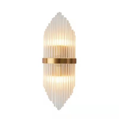 High Brightness Indoor Modern Wall Sconces 7000lm E14*2 Crystal Sconce Lights