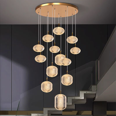 Highly Transparent Acrylic Lampshade Pendant Lamp 63W / 80W / 120W / 145W