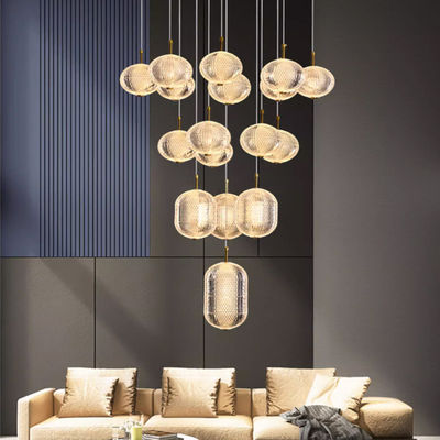 Highly Transparent Acrylic Lampshade Pendant Lamp 63W / 80W / 120W / 145W