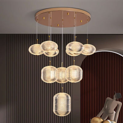 Highly Transparent Acrylic Lampshade Pendant Lamp 63W / 80W / 120W / 145W