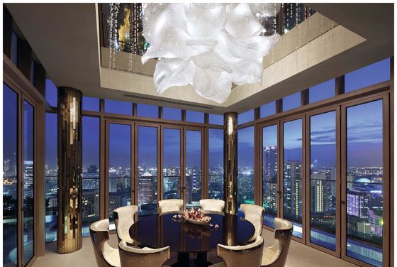 Customized Luxury K9 Crystal Bead Large Crystal Chandelier Lighting Luxury Villas, High-End Clubs
