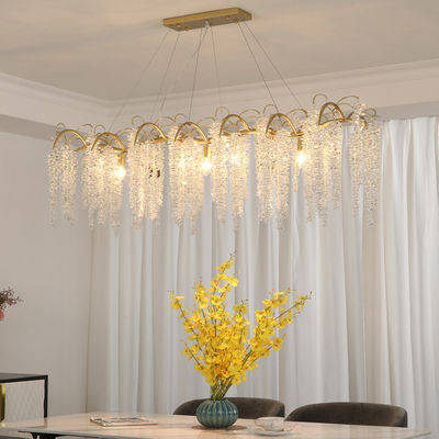 High End Crystal Commercial Chandeliers For Restaurants With High Quality Crystal Beads