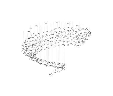 Customized Modern Fashion Art Glass Led Chandelier Amber Clear Decorative Pendant Project Installation