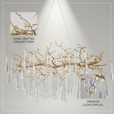 High-End Club Bespoke Marble Chandelier Custom Bronze Crystal Pendant Light Luxury Lounge Decor