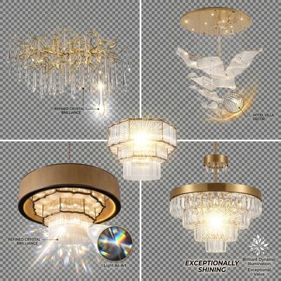 Custom Project Pendant Light Golden Metal Body Adjustable Color Temperature 3000-6500K For Architect Design