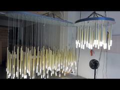 عرض OEM LED زجاج زهرة ضوء السقف لينة السطوع ارتداء دليل على العرض
