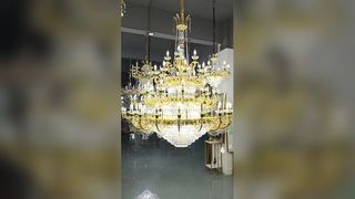 عرض عرض توضيحي لمصدر الضوء E14 لإضاءة الثريا التجارية النحاسية عالية الجودة