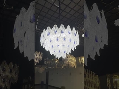 قاعة الفندق المخصصة المصباح المعلق المعلق المصباح التجاري الفيلا غرفة المعيشة LED Li