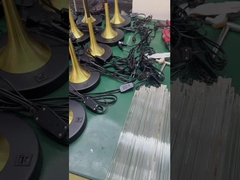 مصدر ضوء LED زجاج فني حديد ألومنيوم حديث فندق بهو مأدبة مخصصة كبير دائري ذهبي معدني