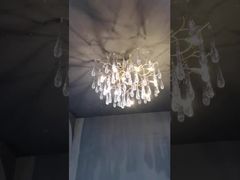 اطلع على سبب اختيار مصباح قلادة مخصص بجهد 110 فولت-240 فولت، مصباح متدلي مقاوم للصدأ، مصقول بالكروم، أضواء ثريا