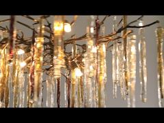 نظرة فاحصة: مصابيح سقف فاخرة حديثة وأنيقة ذات مؤشر تجسيد لوني مرتفع (CRI) لتزيين غرفة المعيشة