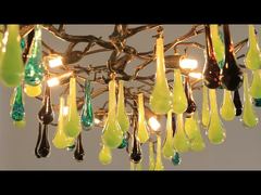 نظرة فاحصة: ثريات ردهة غرفة المعيشة الكريستالية الفاخرة الحديثة مدخل معلق دائري خفيف