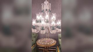 LED E14 سقف كريستال شمعة مصباح نجف مقاوم للماء الأوساخ مقاومة