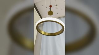 ثريا كريستالية بسيطة على الطراز الإيطالي، إضاءة فاخرة لدرج عالي السقف، فيلا دوبلكس لوف