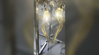 ثريا كريستالية فاخرة بإضاءة LED حديثة