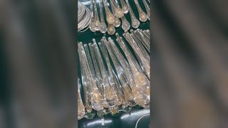 الدرج الكريستال الشريط قلادة ضوء الثريا الأوروبية المخصصة LED نحى شنقا