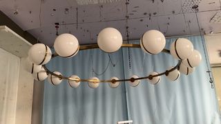 LED توفير الطاقة الزجاج قلادة مصابيح غرفة الطعام مطعم الثريا 25-30M2