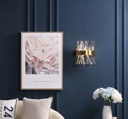 G9 E14 كريستال الحائط الحديث مصباح 6000K 3000K ذهب كريستال جدار Sconce