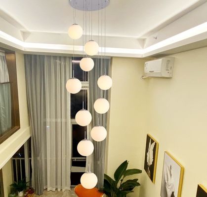 Ordic Glass Ball Cluster الثريات الحديثة قلادة الأنوار E27 ODM