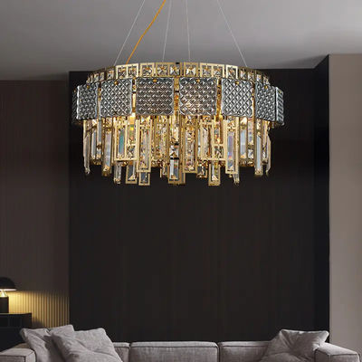 زجاج مدخن مضاد للتآكل مصباح الكريستال الحديث AC110V-240V