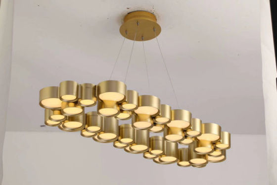 LED أكريليك الذهب الراتنج مصباح المرافق الإبداعية Csutom لون 3000 - 6000K