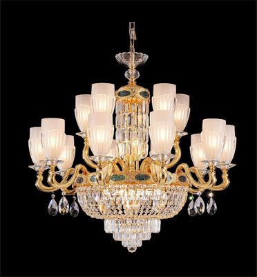 الطراز المخصص الرفاهية المعاصرة مصباح الشمعة الأسلوب الفرنسي LED E14