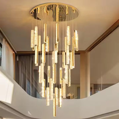 3000K-6500K درجة حرارة اللون كريستال الشمعة LED حلقة للفندق الحديث